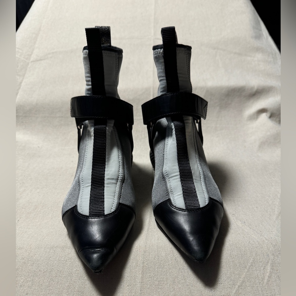 Louis Vuitton neoprene and leather booties